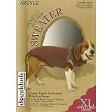 SWEATER DD ARGYLE BURGANDY XL