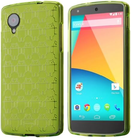 Nexus 5 Case, Cruzerlite Android Clone Army TPU Case Compatible for LG Nexus 5 - Green