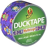 Duck Brand 282116 Printed Duct Tape, Retro Owls, 1.88 Inches x 10 Yards, Single Roll