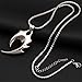 RUINUO Men's Stainless Steel Cubic Zirconia Chain Pendant Necklace 23
