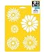 Stencil Mania Stencils 7''Wx10''H-Daisies