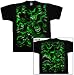 Skull Pile t-shirt 'Green Meanie' Glow In The Dark 2-sided tee *HALLOWEEN SALE 30% OFF*