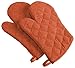 DII Basic Terry Collection 100% Cotton Quilted, Oven Mitt, Spice, 2 Piece