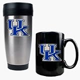 Kentucky Wildcats Stainless Steel Travel Tumbler and Ceramic Mug Set