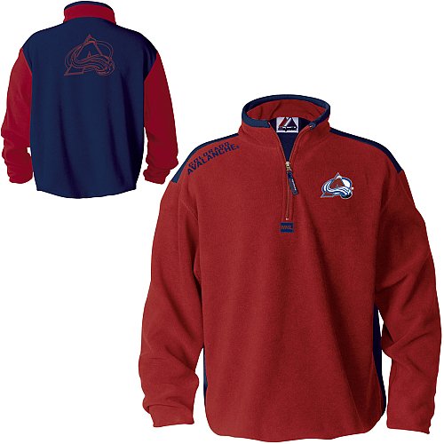 Buy Majestic Colorado Avalanche Heavy Duty Player 1 4 Zip Fleece by Lee Sport