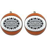 Topperscot San Antonio Spurs Mini Basketball Ornament Set