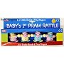 Baby's First Pram Rattle Baby Toy Buggy TEDDY or Clowns NEW
