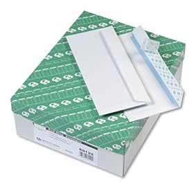 Quality Park 69122 Quality Park Redi-Strip Confidential Envelopes, #10, White, 500 Box by Quality Park