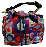 COACH RESORT GRAPHIC OP ART HANDBAG TOTE 13215