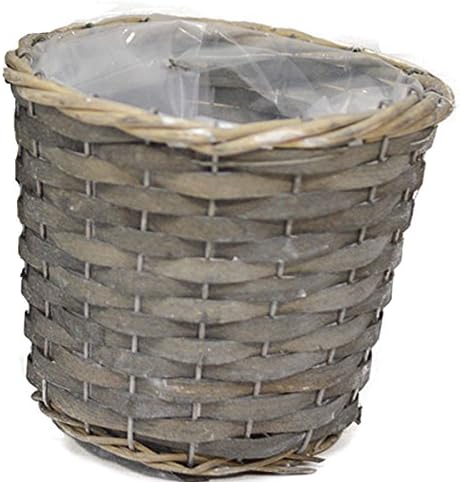 Roux Brands - 6" - Wood Chip - Grey - Plant Cover with Liner