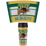 North Dakota State Bison Official 16oz Capacity NCAA Travel Mug