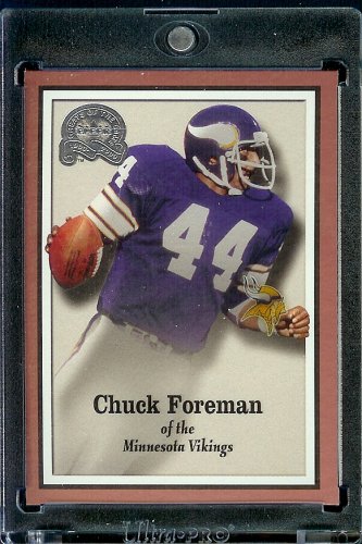 2000 Fleer Greats of the Game Football Card # 42 Chuck Foreman Minnesota Vikings Mint Condition - Shipped In Protective ScrewDown Case!
