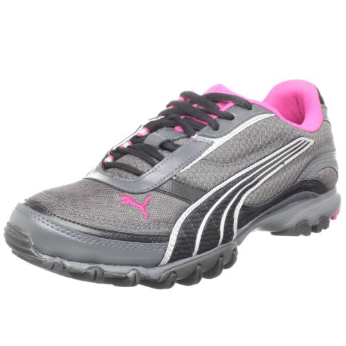 51wGmjB4fmL Women Shoes PUMA Womens Trace Mesh Running Shoe,Dark Shadow/Black/PUMA Silver,7 B(M) US