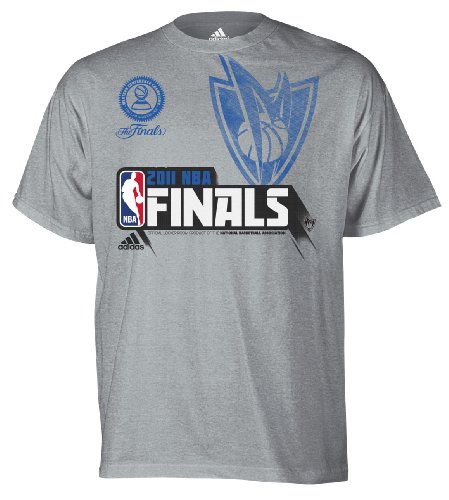 NBA Men's Dallas Mavericks Conference Champions Short Sleeve T-Shirt (Grey, Medium)