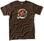 Almost Vacation Short Sleeved Tee  (Medium, Chocolate)