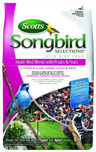 Scotts 1022690 Songbird Selections Multi-Bird Seed Blend with Fruits and Nuts, 5-Pound