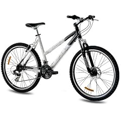 26" KCP DAMENFAHRRAD MOUNTAINBIKE EVOLUTION ALU 18 Gang SHIMANO weiss schwarz - 66,0 cm (26 Zoll)