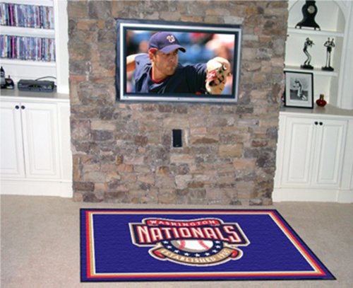 Washington Nationals New Area Rug Carpet 4x6