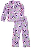 Calvin Klein Girls 2-6x Penguin Coat Set,Purple,2T