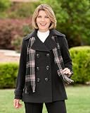 Women's London Fog Double with Scarf