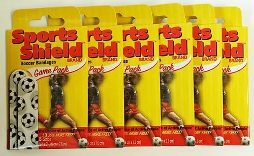 Sports Shield Soccer Bandages - 6 Game Pack Bundle