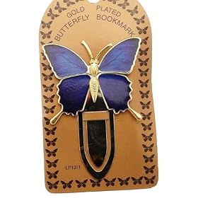 * Lovely Gold Plated 'Butterfly' Bookmark - Ideal Gift For Her *