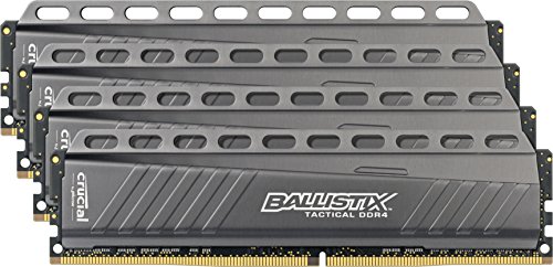 Crucial Ballistix Tactical 32GB Kit (8GBx4) DDR4 2666 MT/s (PC4-21300) DIMM 288-Pin...