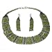 Necklace Bracelet and Earring Sterling Silver Peridot Jewelry (gnklcs379)
