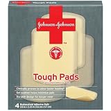 Johnson & Johnson Tough Pads, 4-Count Pads (Pack of 4) ~ J&J Red Cross