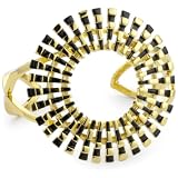 Trina Turk Sunburst Gold And Black Cuff Bracel