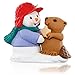Hallmark Keepsake Ornament Snow Buddies Snowman and Beaver 18th in The Snow Buddies Series