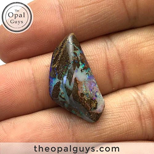 13.3CT Multi-Colored Opalescent Opal, Australian Boulder Opals, Light Bodied Natural Stone