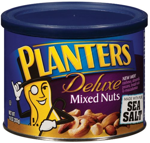 Planters Deluxe Mixed Nuts, 10-Ounce Canisters (Pack of 3)