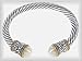 Bracelet Designer Inspired 9MM Cable Cuff w/Faux