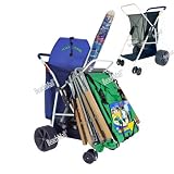 Wonder Wheeler Beach Cart - Easy Roll Ultra Wide Wheels - 2011 Model Upgraded