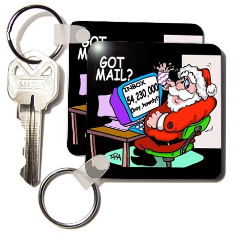 Ira Monroe about Santas E-Mail for Christmas - Set Of 6 Key Chains