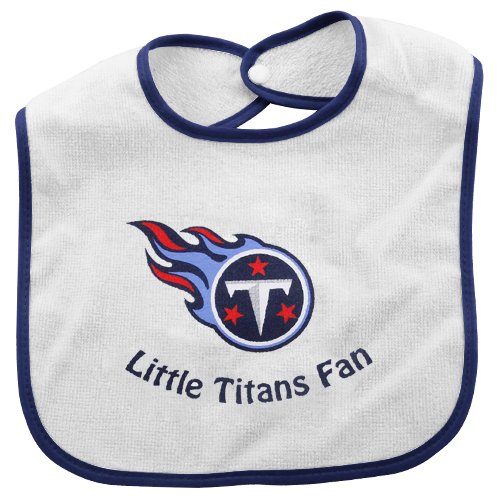 Tennessee Titans Infant White Little Fan Bib