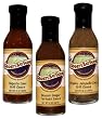 Granite Bay Farms Fiery Marinade (3 Bottle) Collection in Wooden Gift Crate, 55-Ounce Total