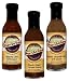 Granite Bay Farms Fiery Marinade (3 Bottle) Collection in Wooden Gift Crate, 55-Ounce Total