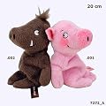 Depesche: Rosalie und Tr�ffel als Paar Pl�sch-Schweinchen 20 cm