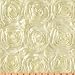 58'' Wide Splenda Satin Ribbon Rosette Ivory Fabric By The Yard