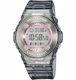CASIO Baby-G Translucent Black Digital Womens Watch with Resin Band. Model: BG1302-8C