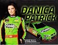 AUTOGRAPHED 2013 Danica Patrick #10 GoDaddy.com Racing (Sprint Cup Series) 9X11 NASCAR SIGNED Hero Card w/ COA