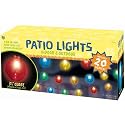 Grasslands Road Multi Color Round 3-1/2-Inch Bulb Patio Light, Set of 20