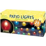 Grasslands Road Multi Color Round 3-1/2-Inch Bulb Patio Light, Set of 20