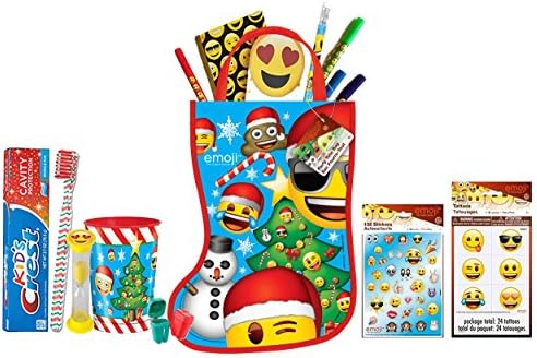 Emoji Inspired Kids Pre Filled 13pc Christmas Stocking Favor Bag!