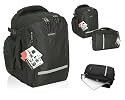 LIGHTPAK - Notebookrucksack 17 Zoll Schulrucksack Laptoprucksack [ Laptop max. 40 cm x 30 cm] / Schwarz / OHNE Regenh&uuml;lle