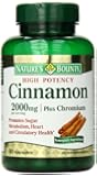 Nature's Bounty High Potency Cinnamon 2000mg Plus Chromium 400mcg, 60-Count
