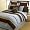 SkyBlue Jacaranda Striped Micro Suede Luxury Bed in a Bag Comforter 6 piece Bedding Set - Queen Size
