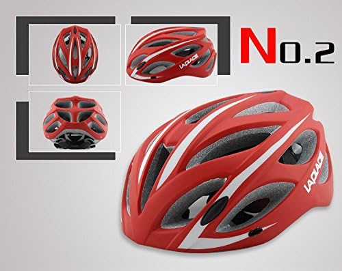 Laplace Ultralight Sports Road Bicycle Men Cycling Helmet Eps Bicycle Helmet Mtb Cycling Helmet With Hat Q6 Size 56-65Cm - Red